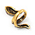 Clear Crystal 'Snake' Ring In Antique Gold Finish - 4.5cm Length - view 11