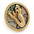 Large Gold Plated 'Mermaid' Flex Ring - 4cm Diameter - view 8