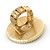 Large Gold Plated 'Mermaid' Flex Ring - 4cm Diameter - view 4