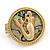 Large Gold Plated 'Mermaid' Flex Ring - 4cm Diameter - view 7