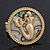 Large Gold Plated 'Mermaid' Flex Ring - 4cm Diameter - view 5