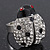 Rhodium Plated Swarovski Crystal and Enamel 'Catarina' Lady Bug Ring (Adjustable) - Size7/8 - view 2