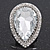 'Drama Queen' Drop-Shaped Crystal Cluster Ring (Silver Tone) - Adjustable size 7/8 - view 2