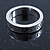 Rhodium Plated 'Be true to yourself' Engraved Ring - Size 7 - view 8