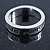 Rhodium Plated 'Be true to yourself' Engraved Ring - Size 7 - view 4