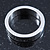 Rhodium Plated 'Be true to yourself' Engraved Ring - Size 7 - view 6