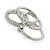Statement Silver Tone Clear Crystal Stacking/ Stackable Band Ring - view 5