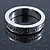 Rhodium Plated 'Moving forward never looking back' Engraved Ring - Size 8 - view 7