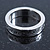 Rhodium Plated 'Moving forward never looking back' Engraved Ring - Size 8 - view 6