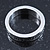 Rhodium Plated 'Moving forward never looking back' Engraved Ring - Size 8 - view 8