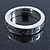 Rhodium Plated 'Life is a blessing be true to yourself' Engraved Ring - Size 8 - view 8
