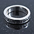 Rhodium Plated 'Life is a blessing be true to yourself' Engraved Ring - Size 8 - view 5