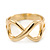 Gold Plated 'Infinity' Ring - Size 7 - view 7