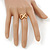 Gold Plated 'Infinity' Ring - Size 7 - view 4