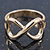 Gold Plated 'Infinity' Ring - Size 7 - view 3