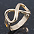 Gold Plated 'Infinity' Ring - Size 7 - view 2