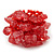 Red Glass Chip Cluster Flex Ring - view 3
