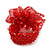 Red Glass Chip Cluster Flex Ring - view 4