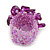 Amethyst/ Pink Glass Chip Cluster Flex Ring - view 3