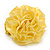 Bright Yellow Silk & Glass Bead Floral Flex Ring - 40mm Diameter - view 3