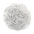 White Silk & Glass Bead Floral Flex Ring - 40mm Diameter - view 8