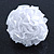 White Silk & Glass Bead Floral Flex Ring - 40mm Diameter - view 4