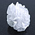 White Silk & Glass Bead Floral Flex Ring - 40mm Diameter - view 7