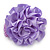 Lavender Silk & Glass Bead Floral Flex Ring - 40mm Diameter - view 3