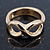 Gold Plated Infinity Knuckle Ring - view 2