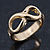 Gold Plated Infinity Knuckle Ring - view 3