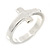 Silver Tone 'FOREVER' Cross Knuckle Ring - view 9