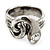 Vintage Inspired Coiled Snake Ring In Silver Tone - Size 7 - view 4