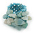 Dusty Light Blue Glass Chip Cluster Flex Ring - view 5