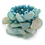 Dusty Light Blue Glass Chip Cluster Flex Ring - view 8