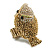 Vintage Inspired Chunky Textured Crystal Owl Ring In Aged Gold Tone - 50mm Across - Size 8/9  Adjustable - view 4