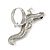 Silver Tone Sculptured Clear Crystal 'Gecko' Statement Ring - Adjustable - Size 7/8 - 4.5cm Length - view 6