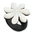25mm/White Flower Shape Sea Shell Ring/Handmade/ Slight Variation In Colour/Natural Irregularities - view 6
