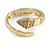 Gold Plated Clear CZ Snake Ring - Size 7 - Size N - view 2