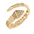 Gold Plated Clear CZ Snake Ring - Size 7 - Size N - view 6