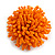 45mm Diameter Orange Glass Bead Flower Stretch Ring/ Size M - view 5