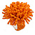 45mm Diameter Orange Glass Bead Flower Stretch Ring/ Size M