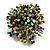 45mm Diameter Multicoloured Glass Bead Flower Stretch Ring/ Size M/L - view 5