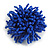 45mm Diameter Blue Glass Bead Flower Stretch Ring/ Size M - view 2