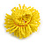 45mm Diameter Banana Yellow Glass Bead Flower Stretch Ring/ Size S/M - view 4