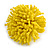 45mm Diameter Banana Yellow Glass Bead Flower Stretch Ring/ Size S/M - view 9