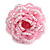 35mm Diameter/ Bubblegum Pink/Lavender Pink Glass Bead Layered Flower Flex Ring/ Size M - view 6