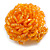 35mm Diameter/Pumpkin Orange Glass Bead Layered Flower Flex Ring/ Size M - view 8