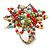 Multicoloured Glass and Acrylic Bead Sunflower Stretch Ring/35mm D/ Size S - view 6