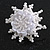 45mm D White Glass and Sequin Star Flex Ring/Size M - view 2