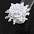 45mm D White Glass and Sequin Star Flex Ring/Size M - view 8